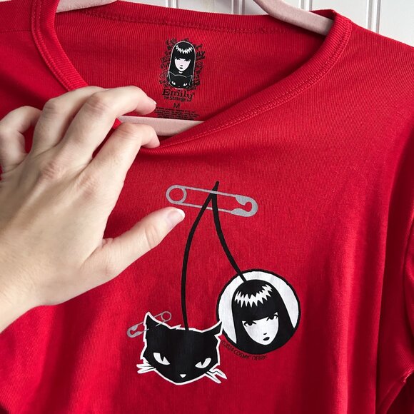 Emily The Strange Graphic Long Sleeve T-Shirt Cosmic Debris 2024 Size Medium - Picture 2 of 4